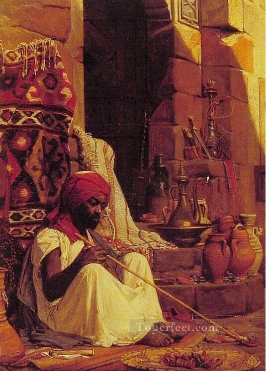 El fumador de opio Jean Jules Antoine Lecomte du Nouy Realismo orientalista Pintura al óleo